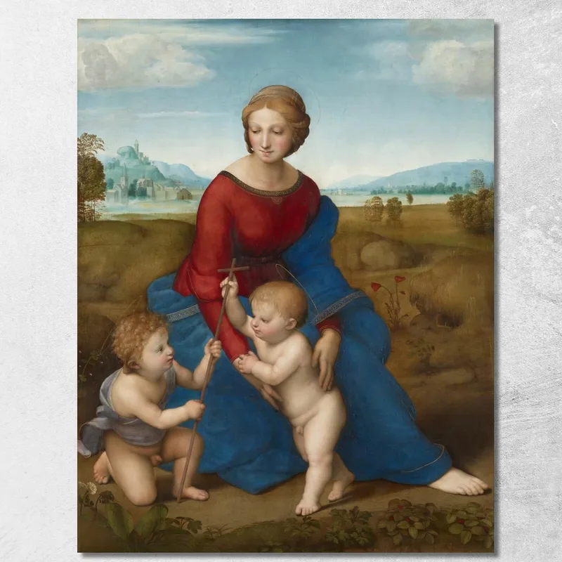 Madonna Nel Prato Raffaello Sanzio quadro stampa su tela