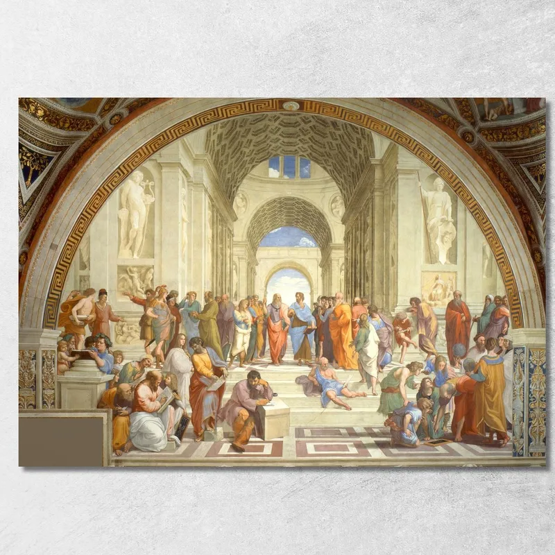 Scuola Di Atene Raffaello Sanzio quadro stampa su tela