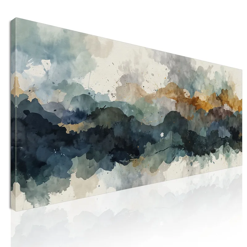 Peinture De Formes Abstraites Nuances De Montagne Abstraites