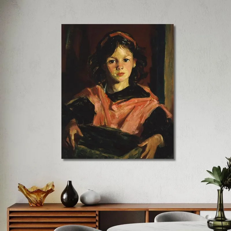 Mary Ann Avec Son Panier Robert Henri