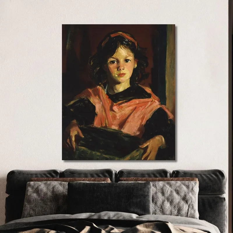 Mary Ann Avec Son Panier Robert Henri