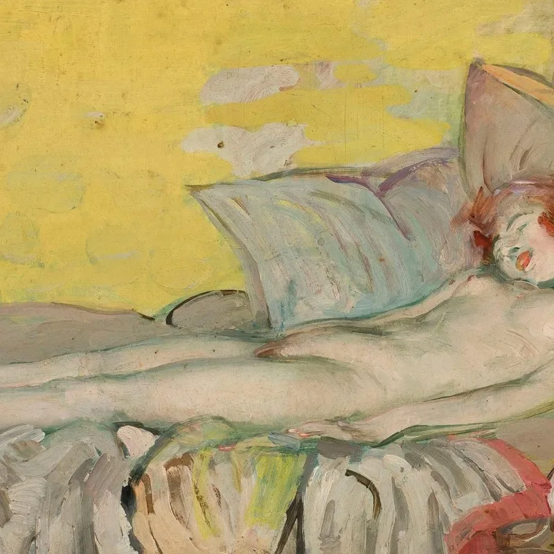 Nudo Di Ragazza Sul Divano Tadeusz Makowski