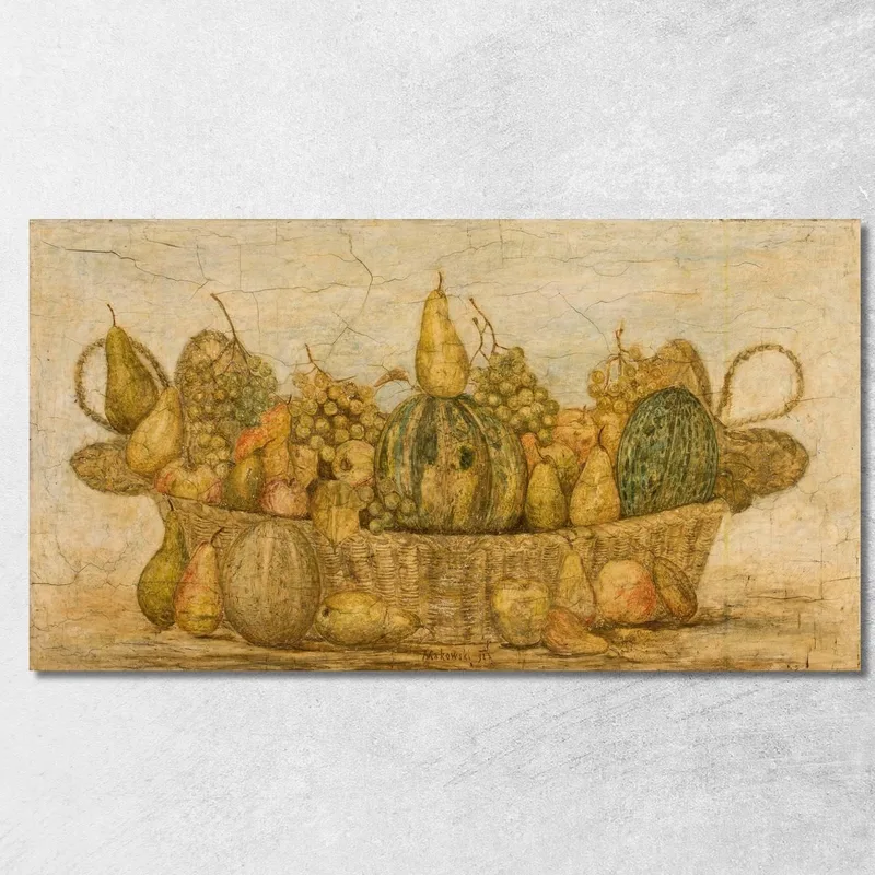 Cesto Con Frutta Tadeusz Makowski quadro stampa su tela