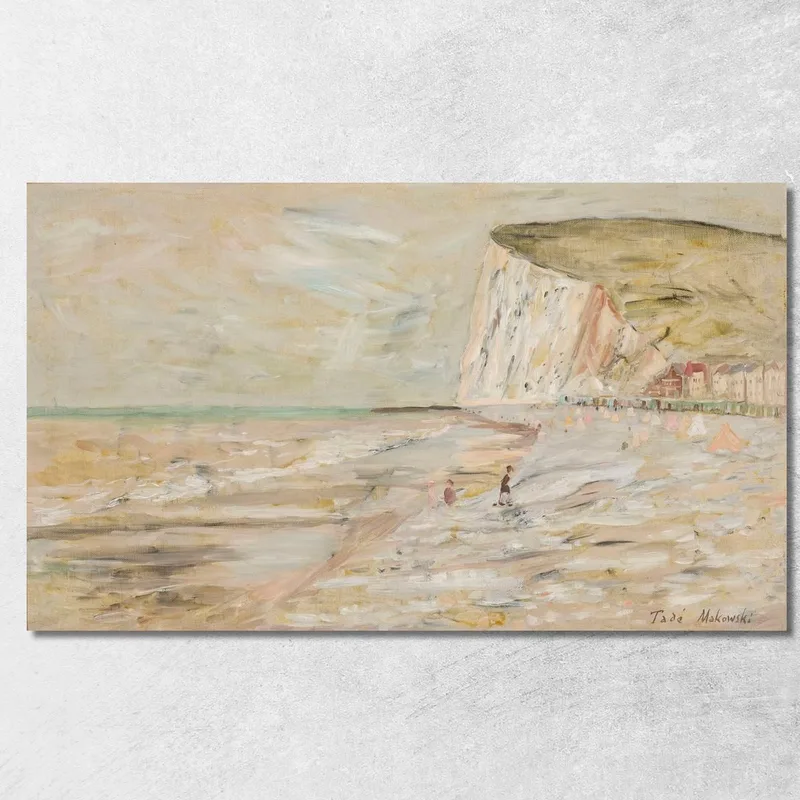 Spiaggia Tadeusz Makowski quadro stampa su tela