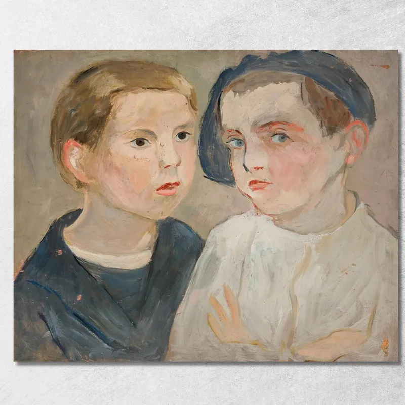 Fratelli Tadeusz Makowski quadro stampa su tela