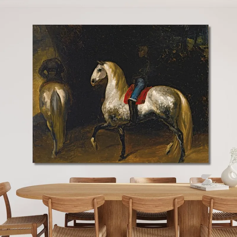 Cavalli Grigi Maculati Théodore Géricault