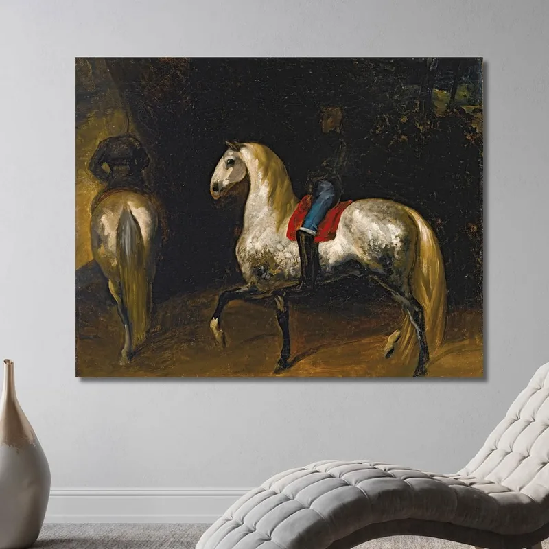 Cavalli Grigi Maculati Théodore Géricault