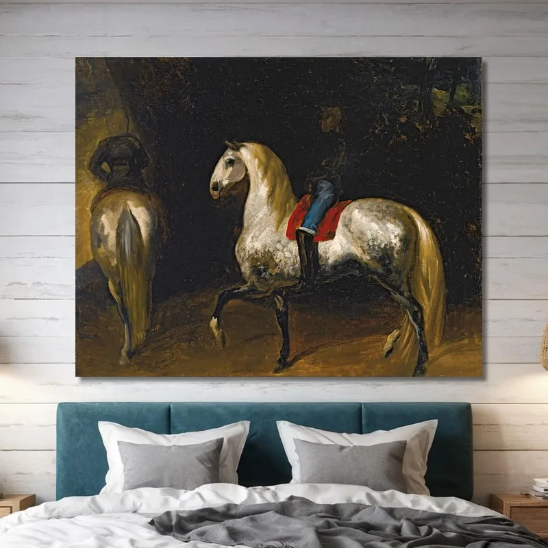 Cavalli Grigi Maculati Théodore Géricault