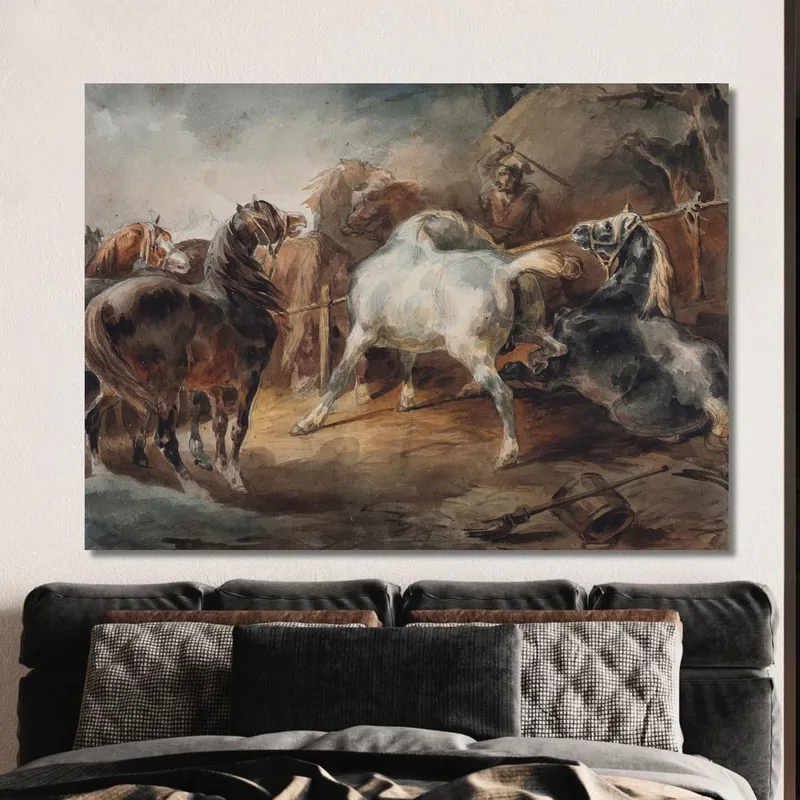 Kampfpferde Théodore Géricault