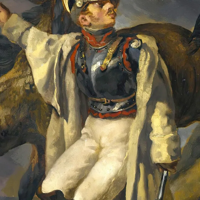 Der Verwundete Kürassier Studie Der Verwundete Kürassier Verlässt Das Feuer Skizze Théodore Géricault