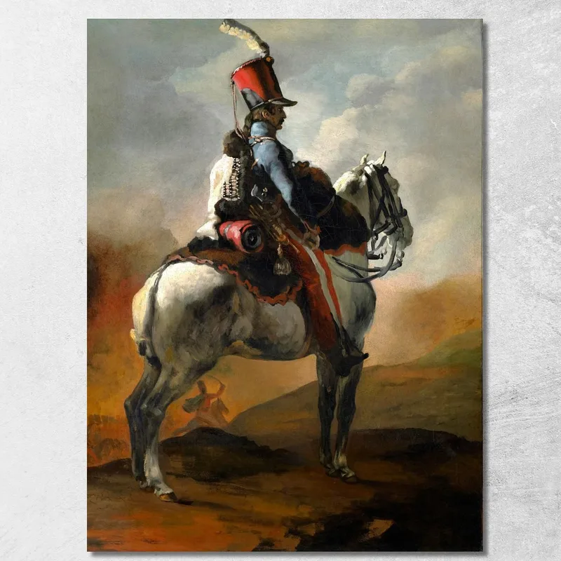 Trombettiere Degli Ussari Théodore Géricault quadro stampa su tela