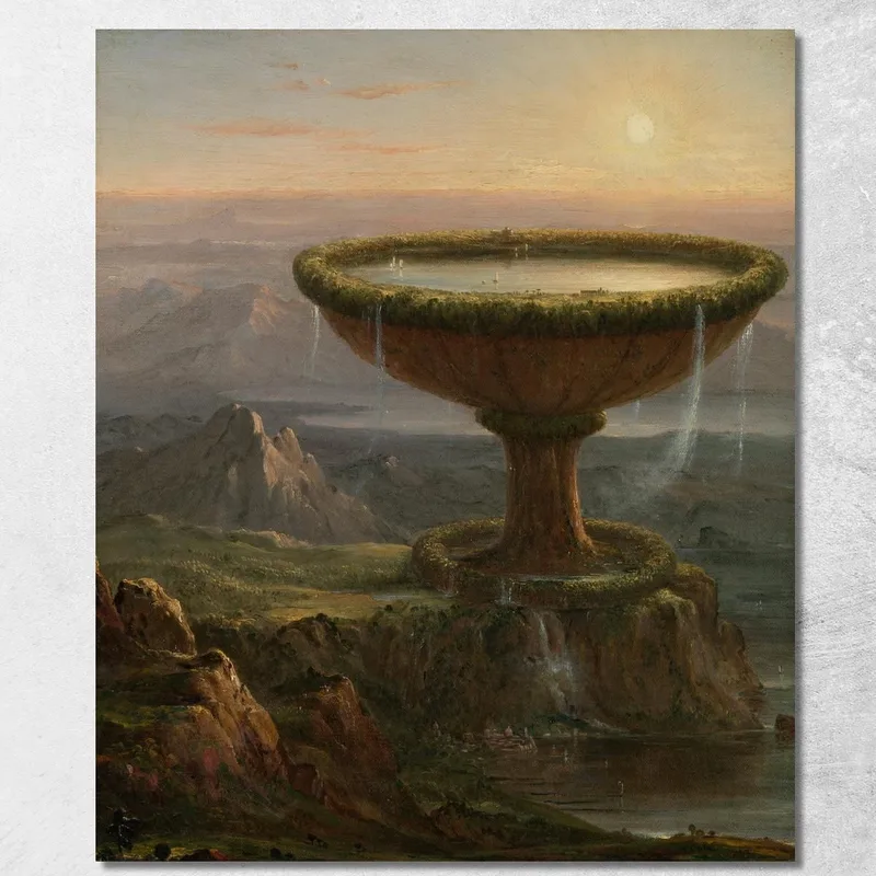 Il Calice Del Titano Thomas Cole quadro stampa su tela