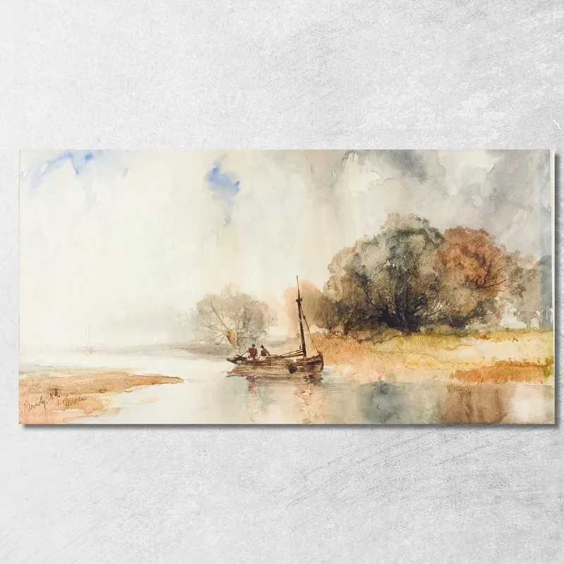 Beverly, N.J. Thomas Moran quadro stampa su tela