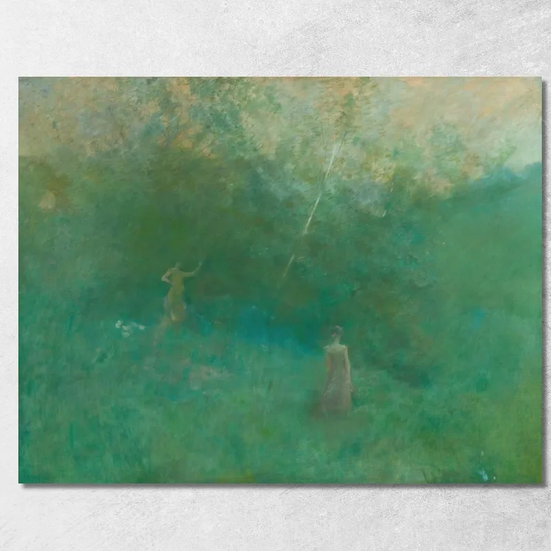 The White Birch Thomas Wilmer Dewing canvas print