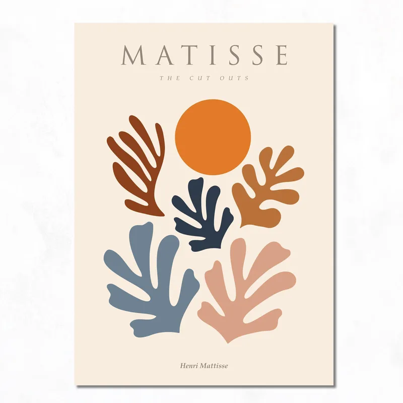 Modern canvas matisse the cut outs