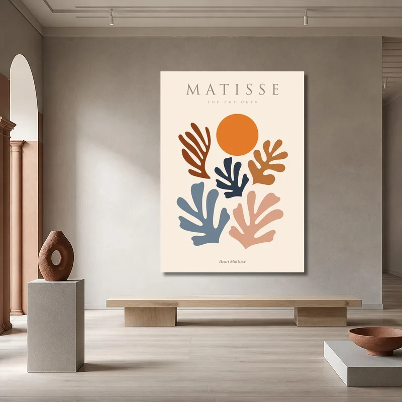 Modern canvas matisse the cut outs