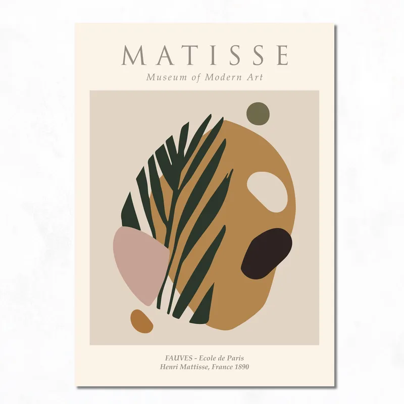 Leinwanddruck matisse abstrakte blätter