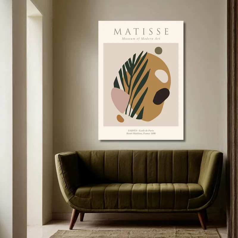 Leinwanddruck matisse abstrakte blätter