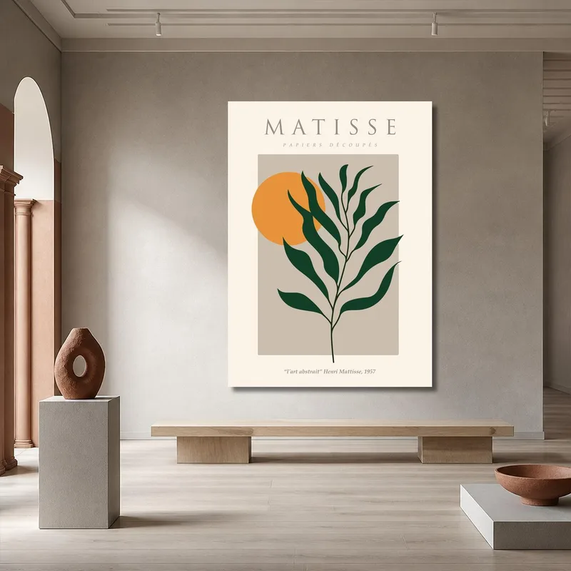 Green Leaf Abstract canvas print