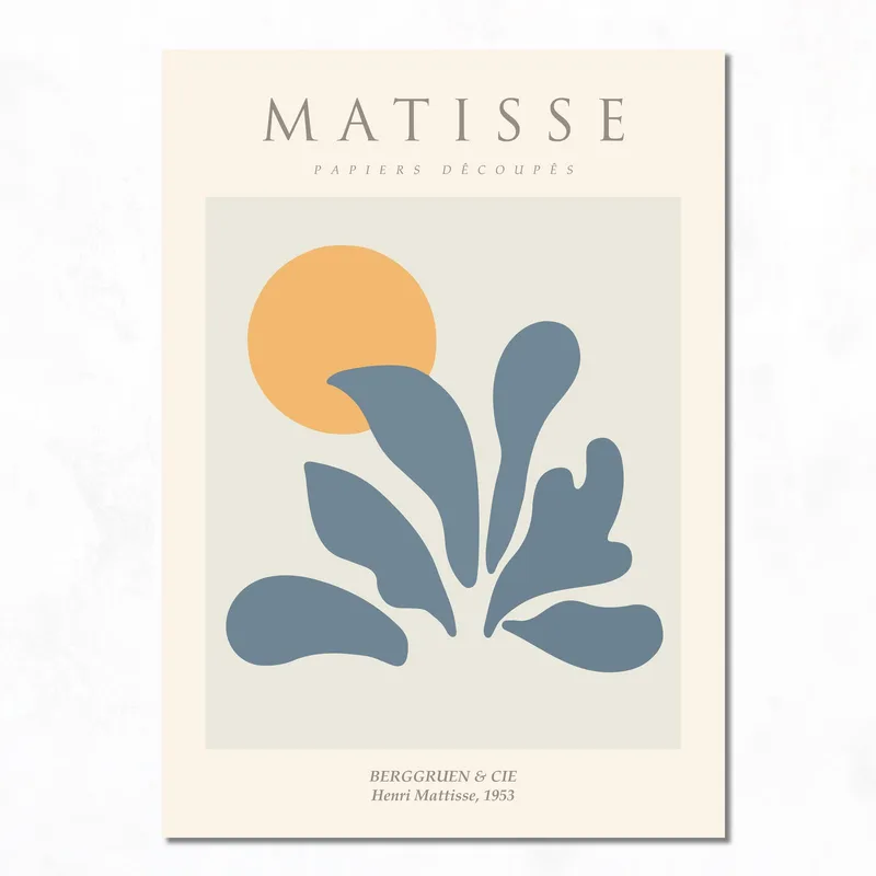 Modern canvas matisse papiers découpés