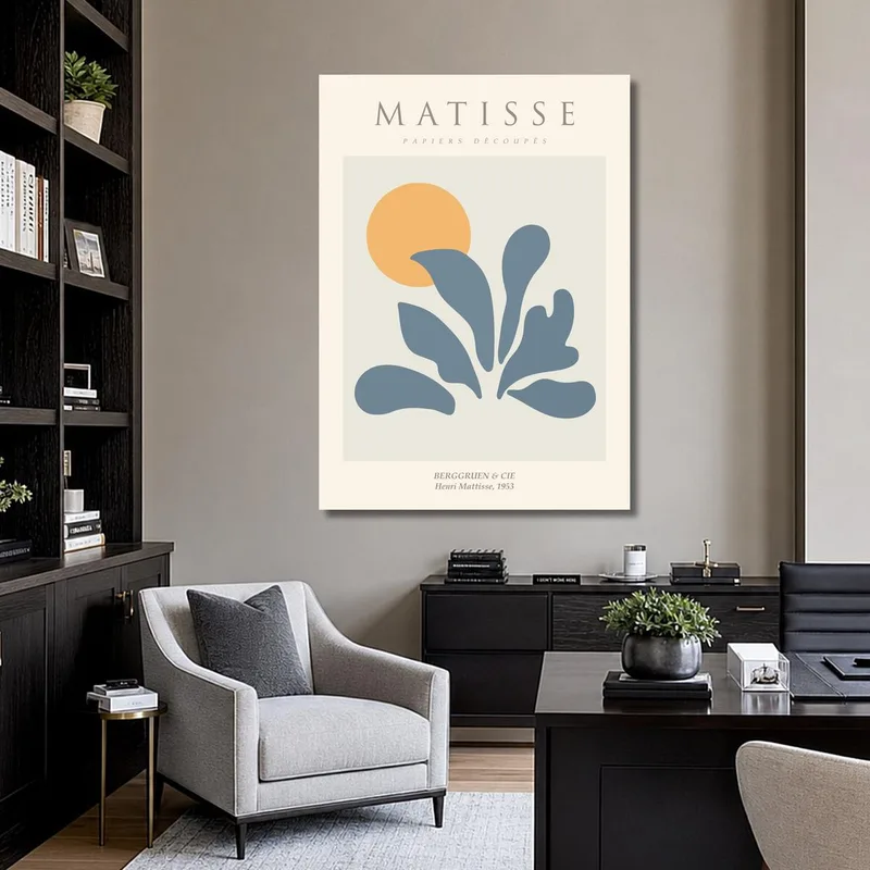 Modern canvas matisse papiers découpés