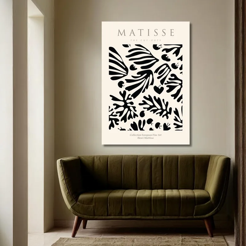 Collages di Matisse stampa su tela