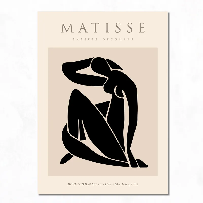 Canvas art print abstract female figure