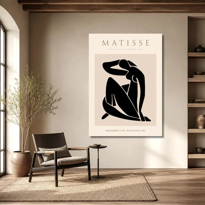 Canvas art print abstract female figure