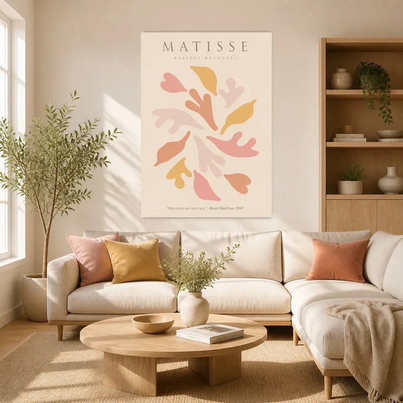 Fine art print matisse papiers découpés