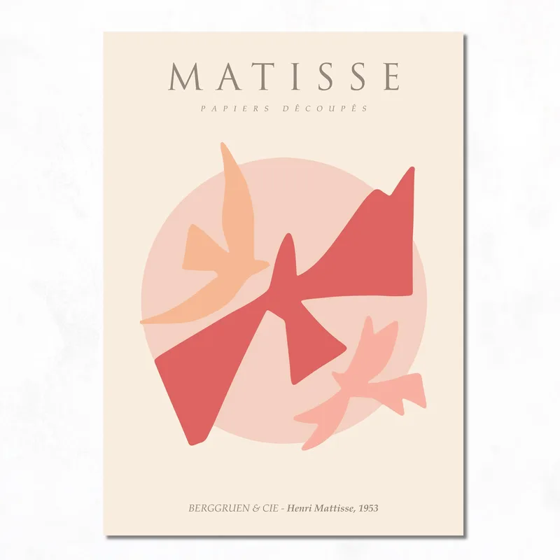 Modern canvas matisse papercuts