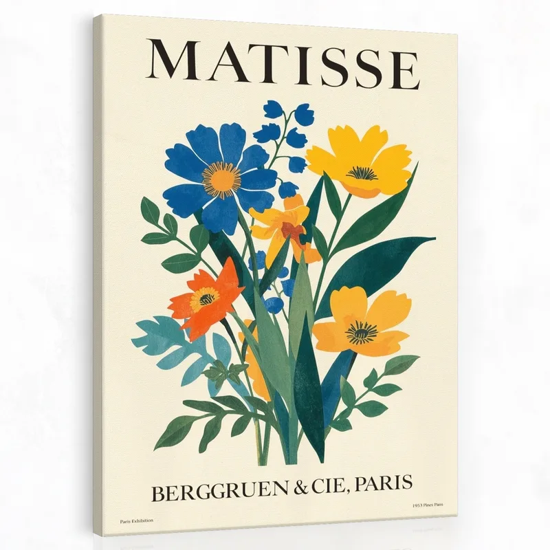 Kunstdruck bunte blumenarrangement