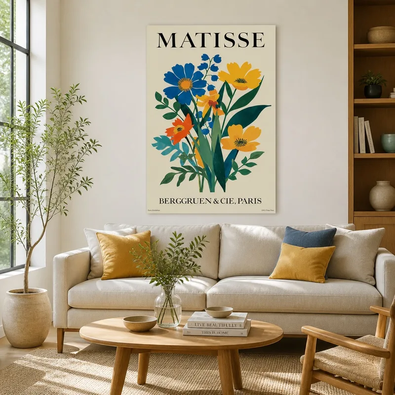 Stampa su canvas composizione floreale colorata