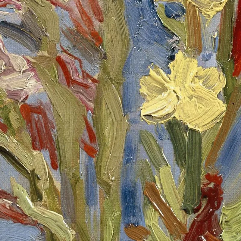 Vase Avec Glaïeuls Et Asters De Chine Vincent van Gogh