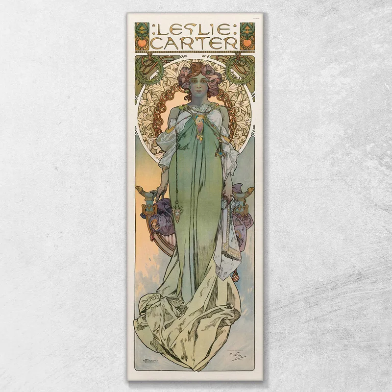 Leslie Carter 1908 Alphonse Mucha