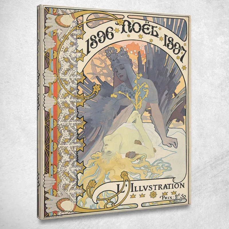 L'Ilustración Navidad 1896 Alphonse Mucha