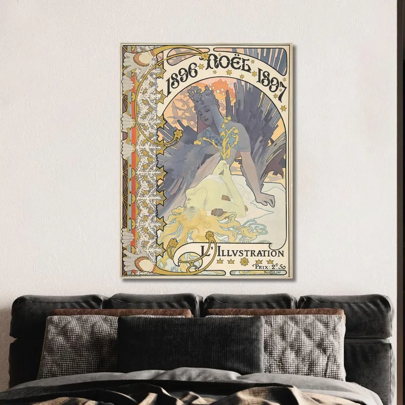 L'Ilustración Navidad 1896 Alphonse Mucha