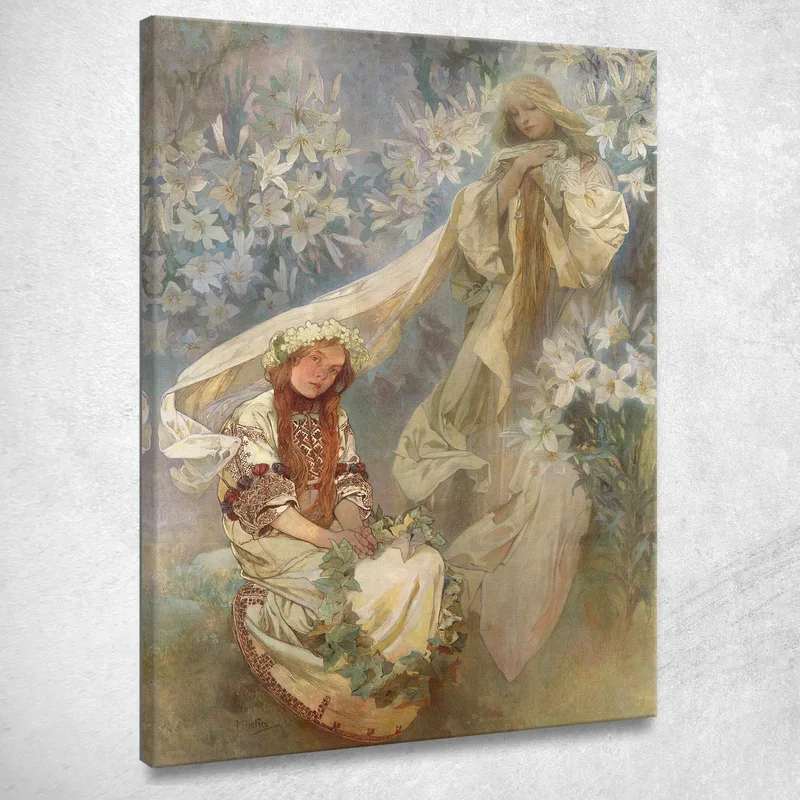 Madone Aux Lys 1905 Alphonse Mucha
