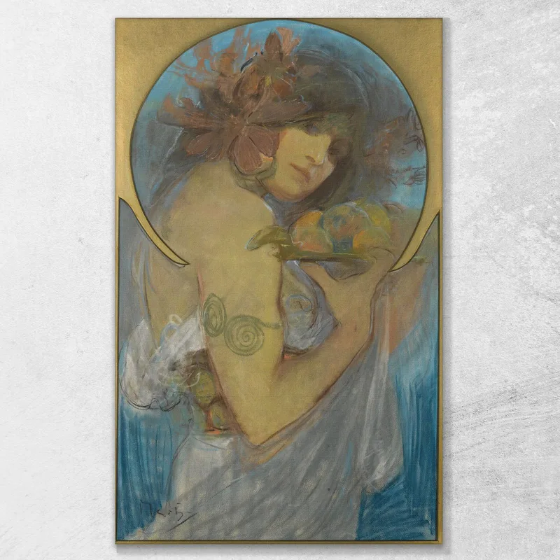 Study For Fruit Alphonse Mucha