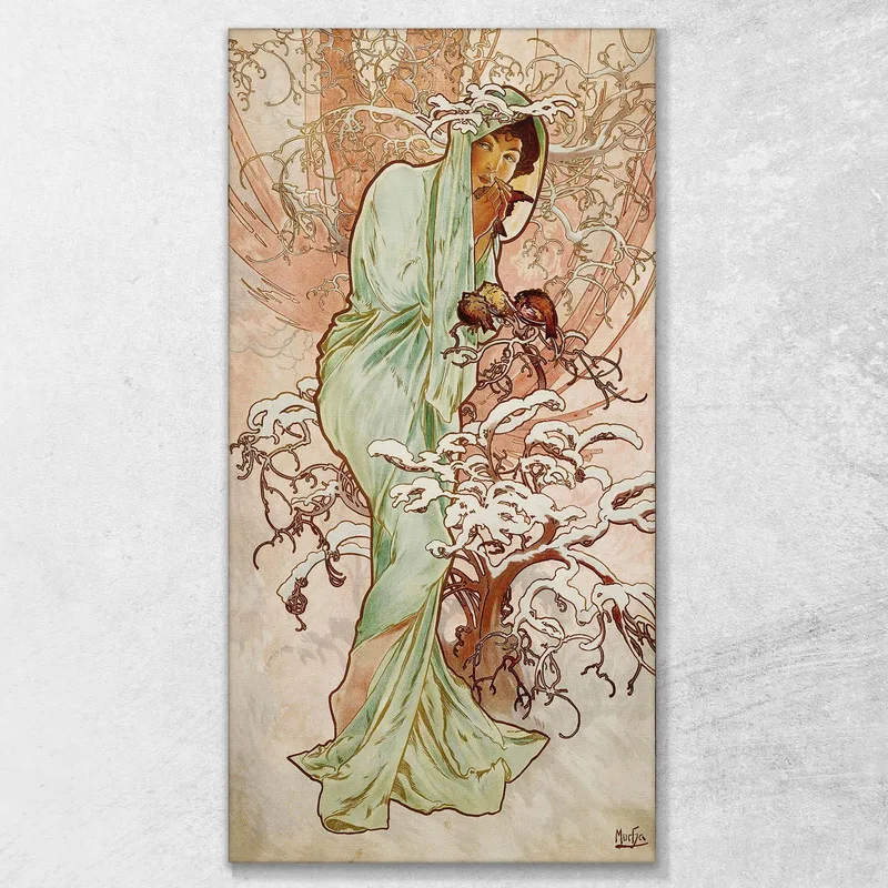 Saison Des Fours D'Hiver Alphonse Mucha