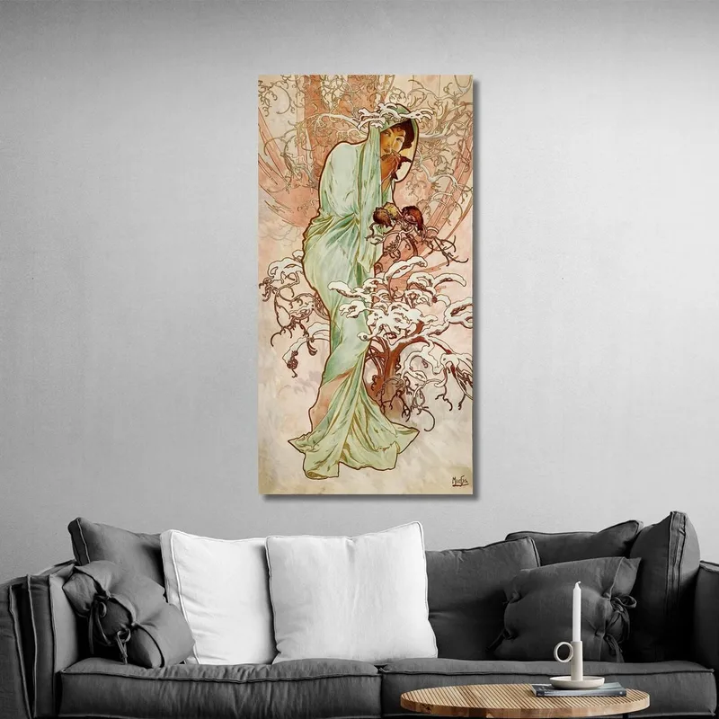 Saison Des Fours D'Hiver Alphonse Mucha
