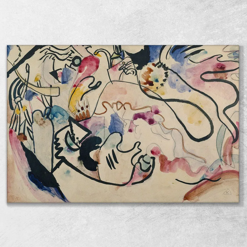 Aquarelle N°8 Jour Du Jugement Wassily Kandinsky
