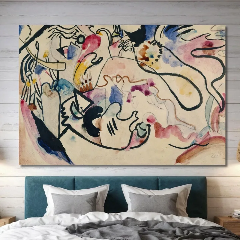 Aquarelle N°8 Jour Du Jugement Wassily Kandinsky