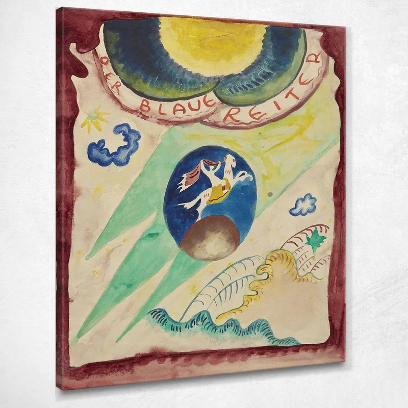 Design For The Cover Of The Almanac The Blue Rider Iii Wassily Kandinsky