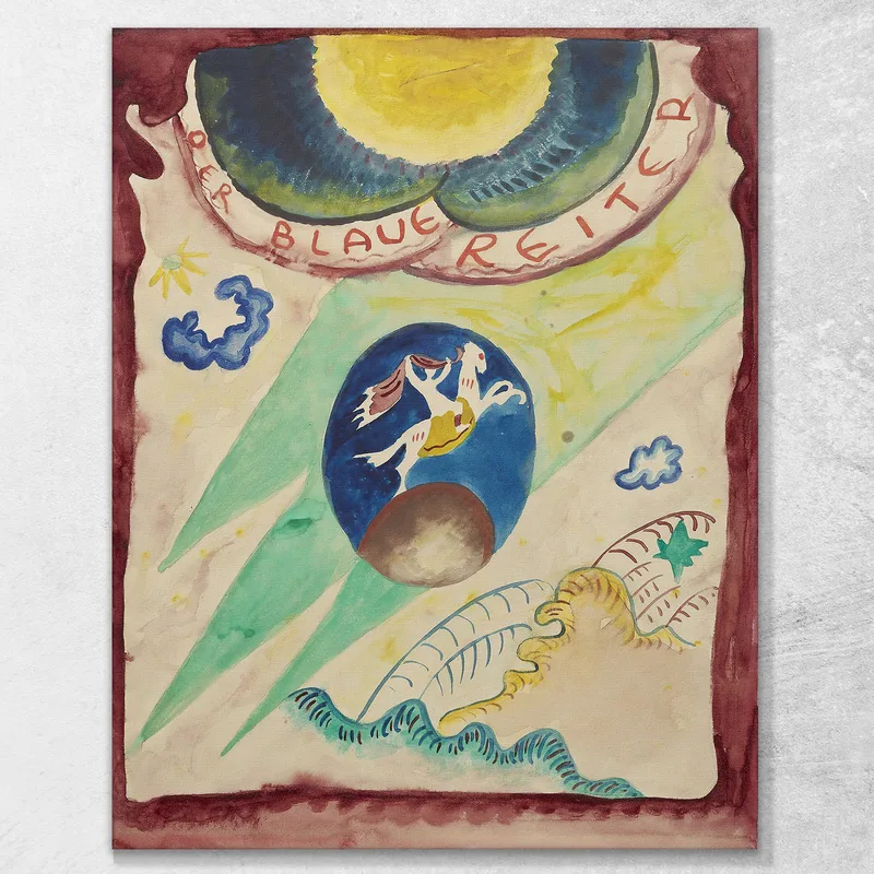 Design For The Cover Of The Almanac The Blue Rider Iii Wassily Kandinsky