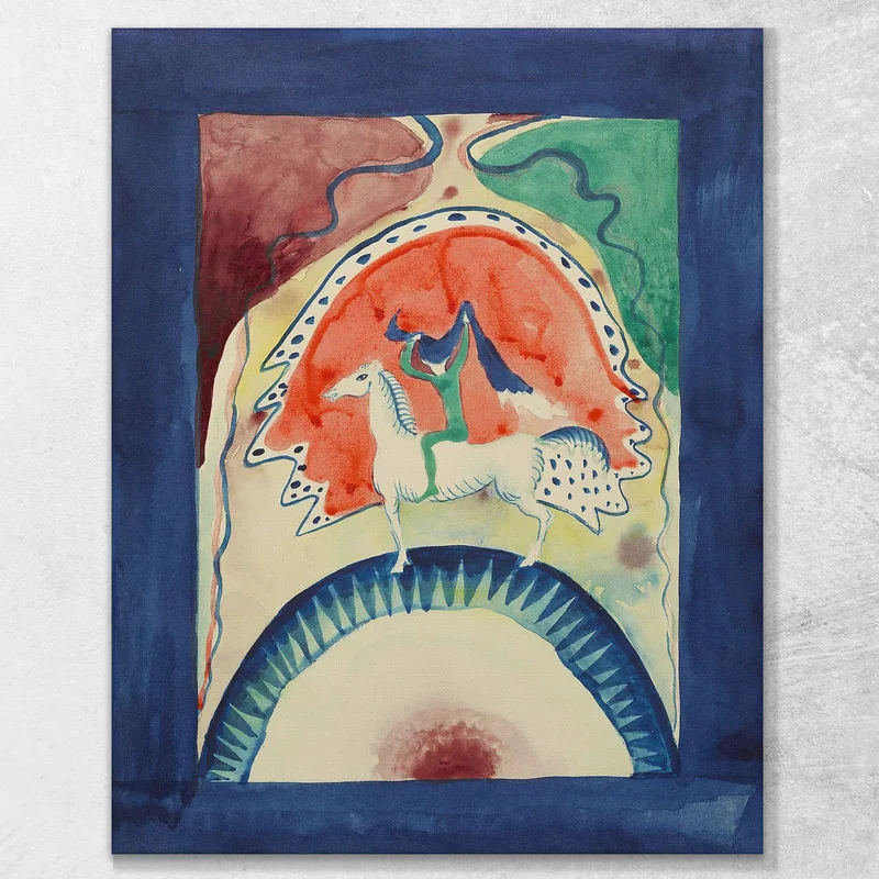 Conception Pour La Couverture De L'Almanach The Blue Rider Wassily Kandinsky