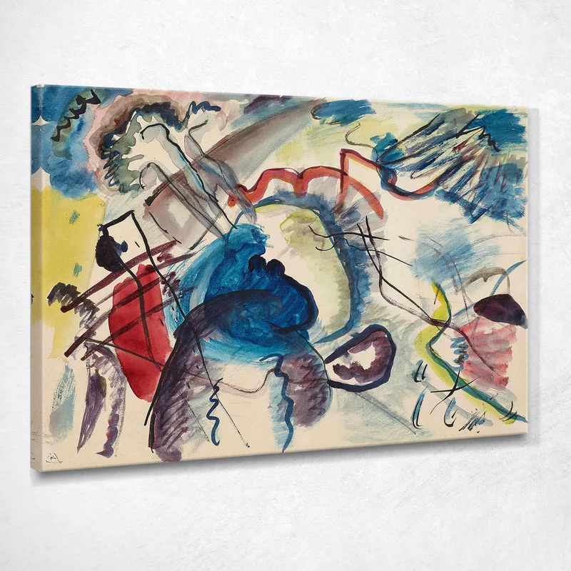 Entwurf Für Bild Mit Weißem Rand Wassily Kandinsky