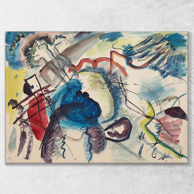 Entwurf Für Bild Mit Weißem Rand Wassily Kandinsky