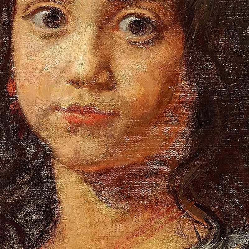 Eine Junge Italienerin Mit Weißem Kopftuch Wilhelm Marstrand