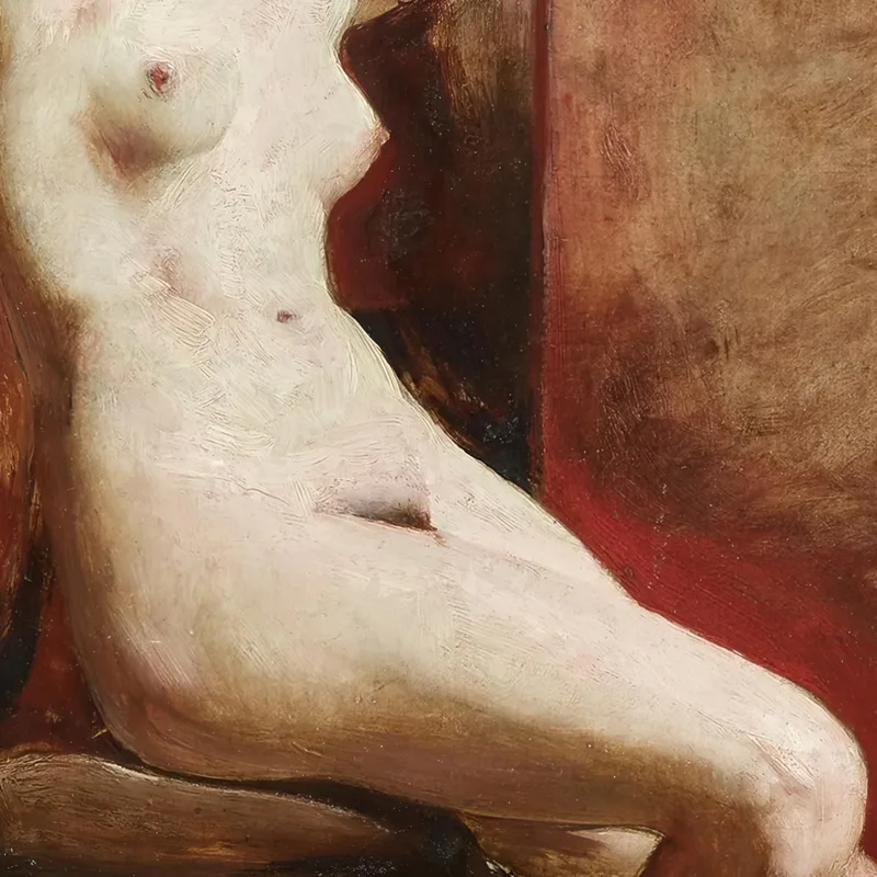 Nudo Accademico Seduto William Etty