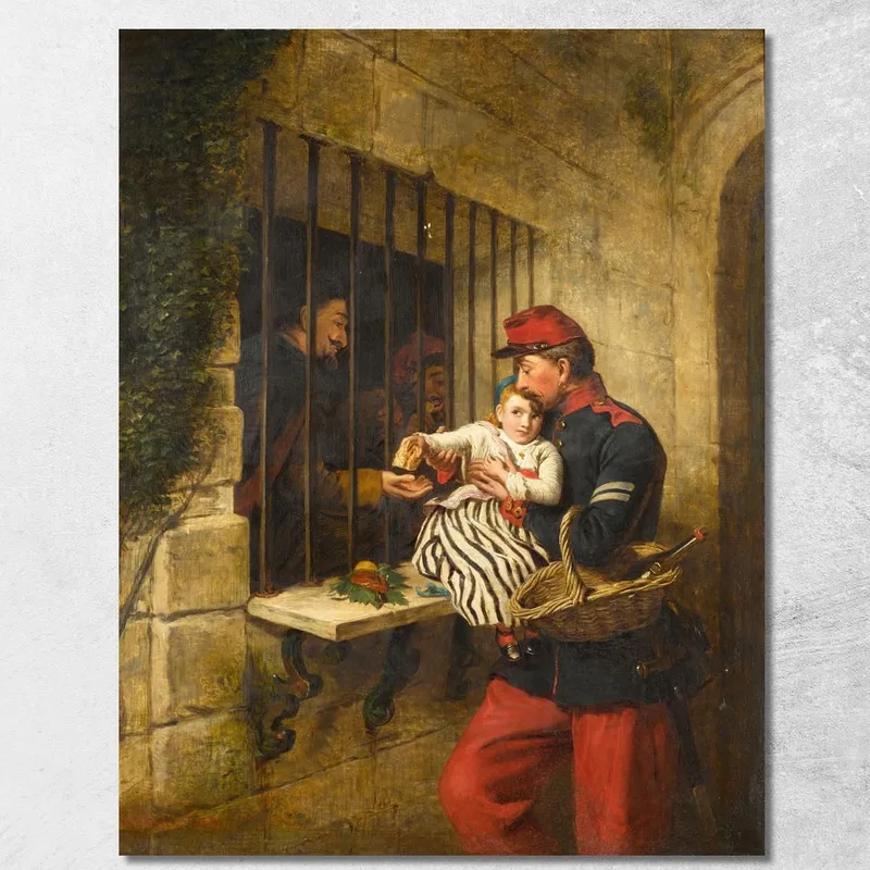 Innenraum Des Gefängnisses Von Marseille: Eine Szene Aus "Kleine Dorrit" William Powell Frith drucken auf leinwand